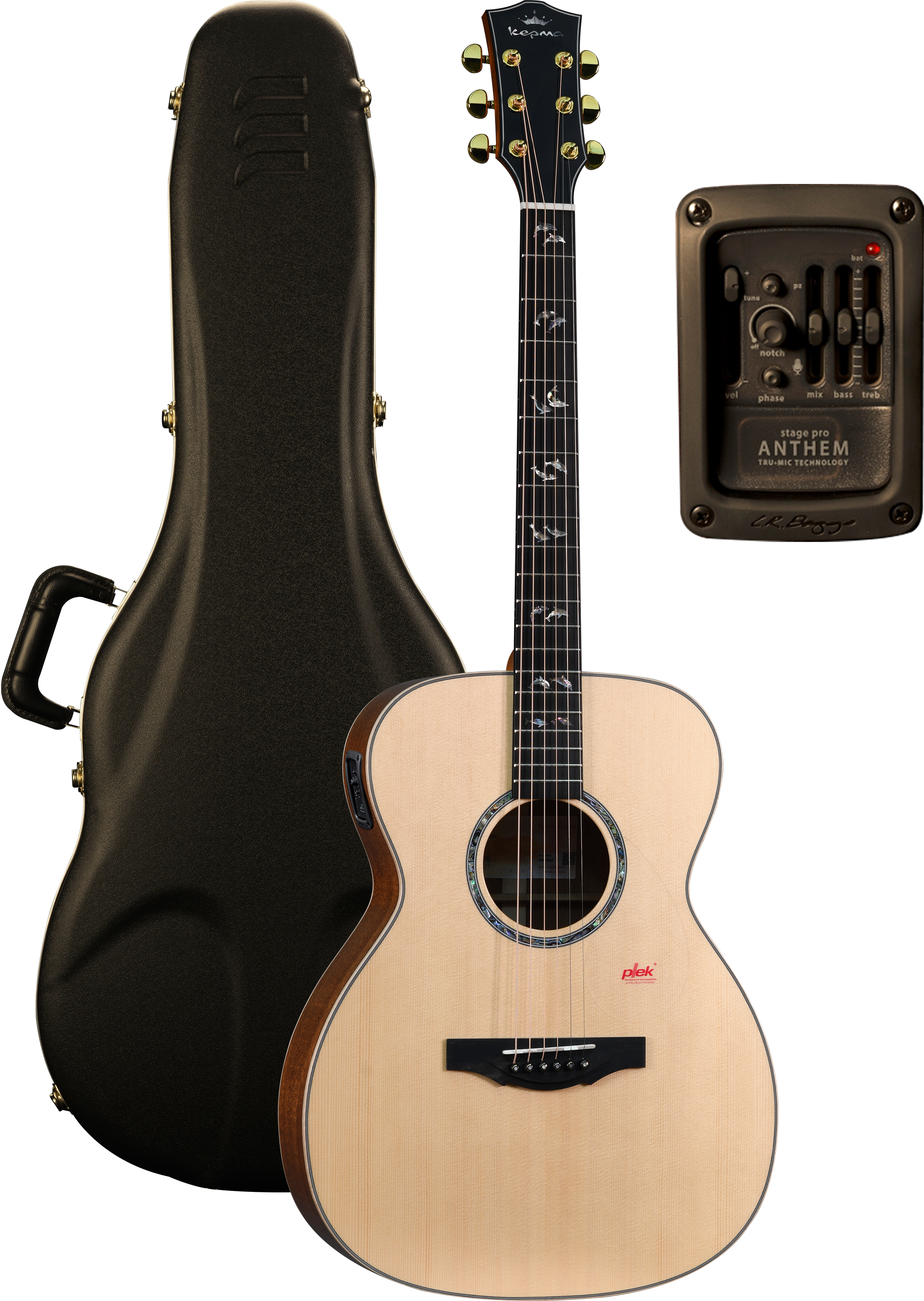 KEPMA GUITARS ALL SOLID SERIES - A1E OM NATURAL