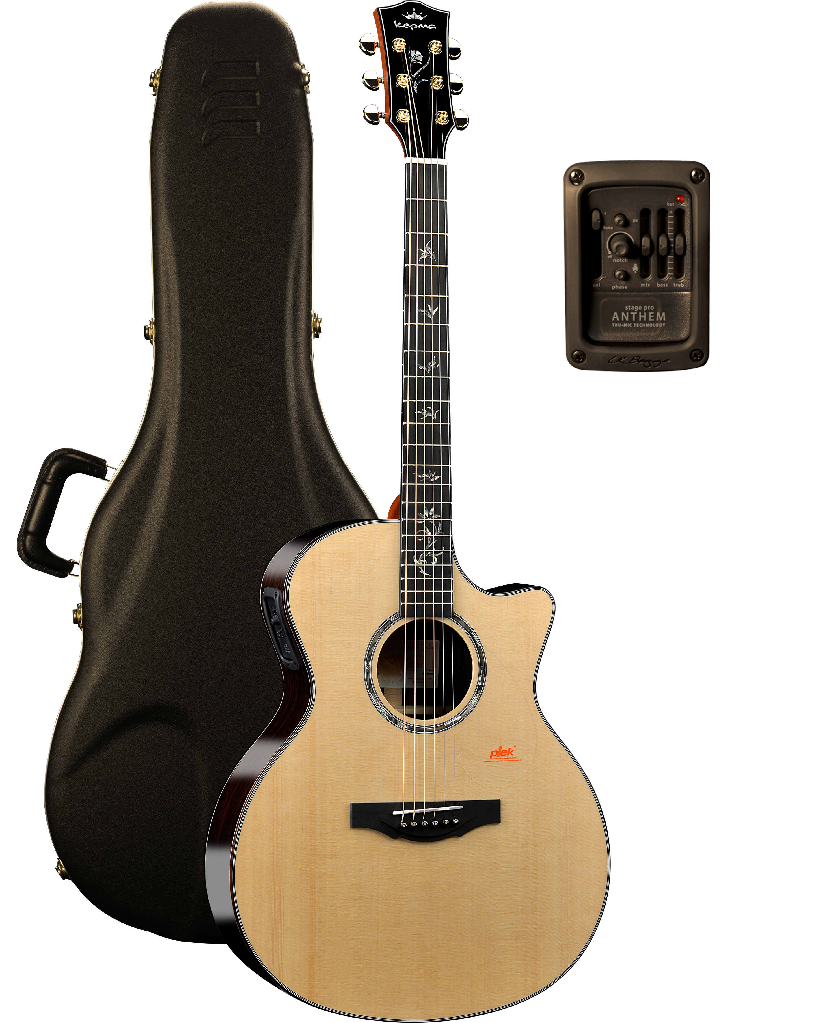 KEPMA GUITARS ALL SOLID SERIES - B1E GRAND AUDITORIUM NATURAL
