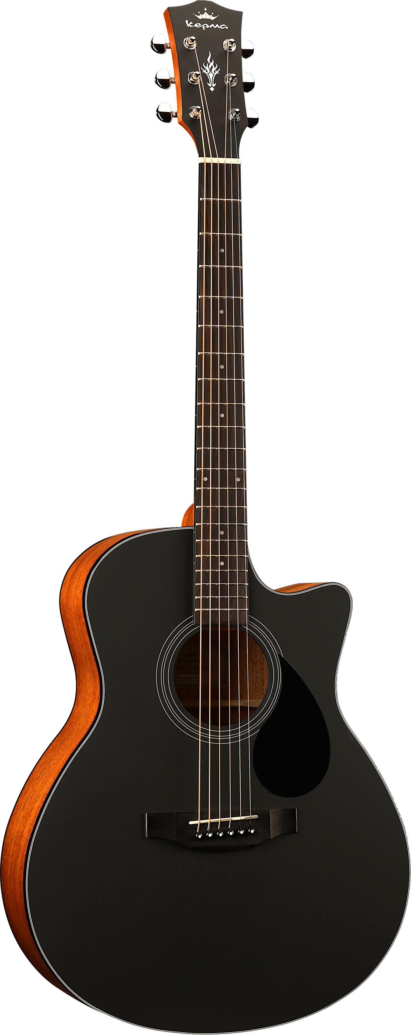 KEPMA GUITARS PLYTONE SERIES - EAC+ GRAND AUDITORIUM BLACK