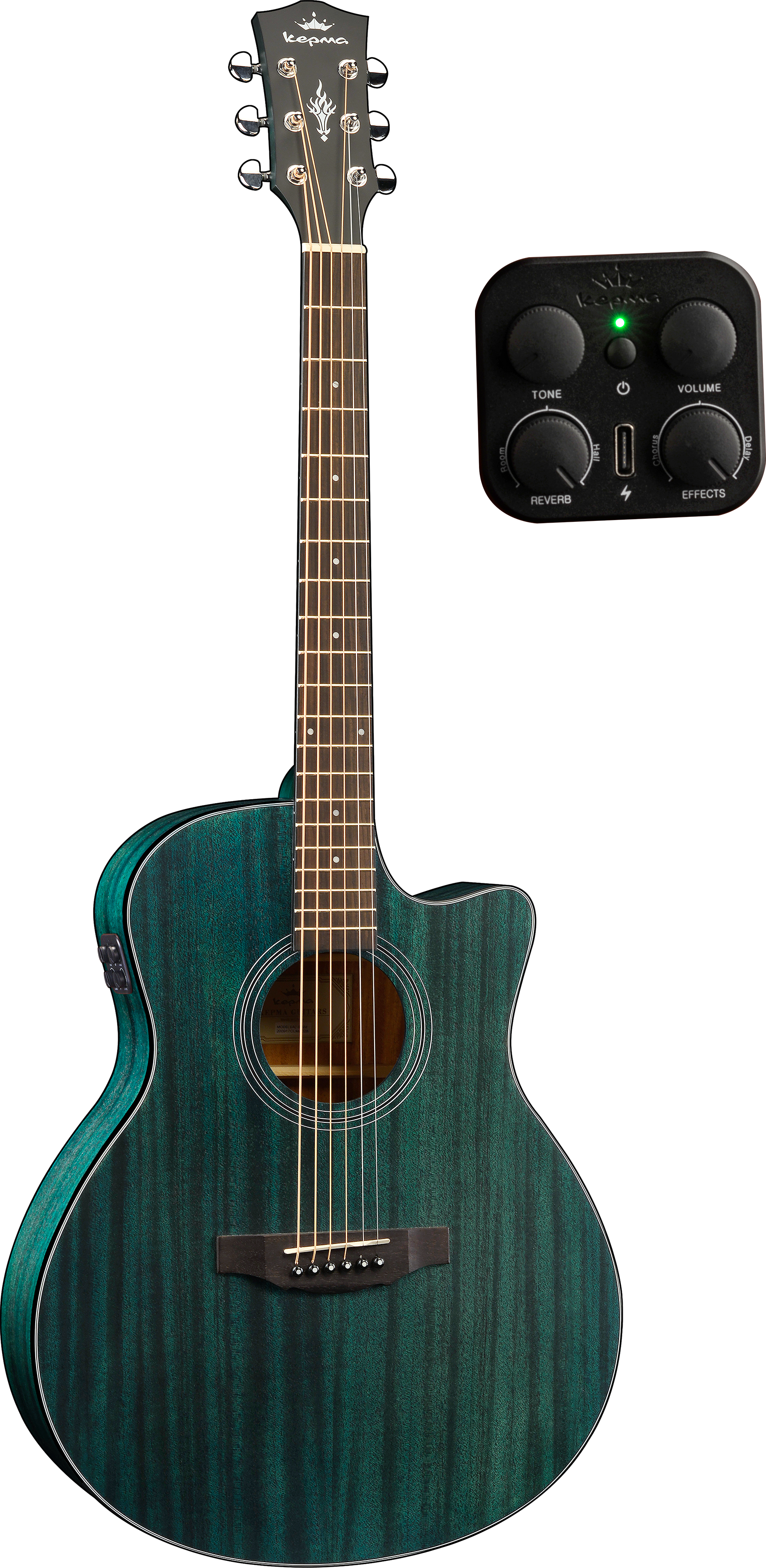 KEPMA GUITARS PLYTONE SERIES - EACE+ K10 GRAND AUDITORIUM BLUE
