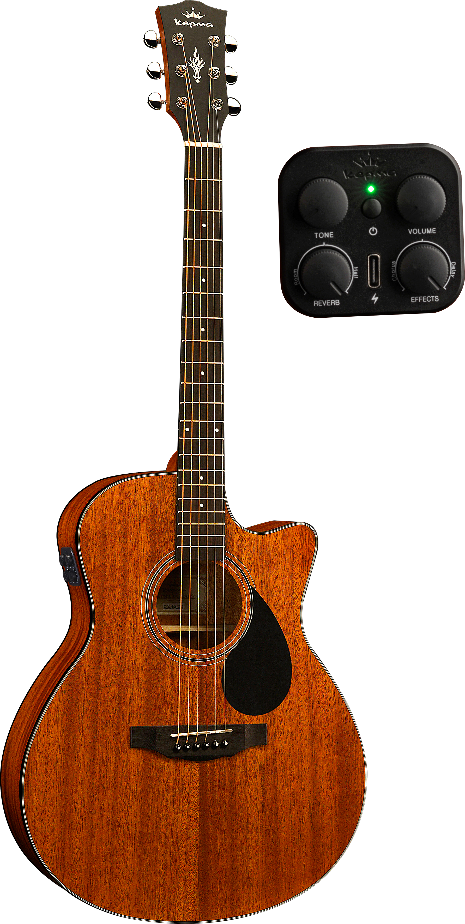KEPMA GUITARS PLYTONE SERIES - EACE+ K10 GRAND AUDITORIUM WALNUT
