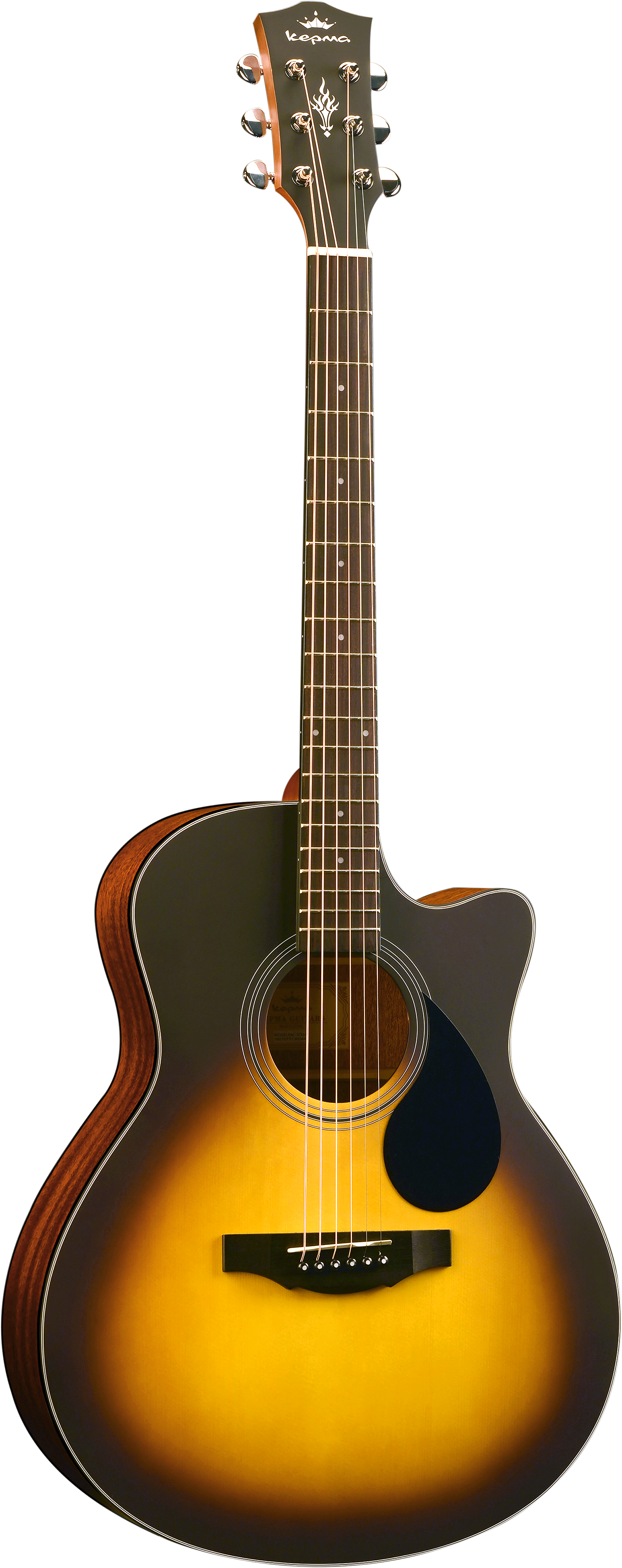 KEPMA GUITARS PLYTONE SERIES - EAC+ GRAND AUDITORIUM SUNBURST