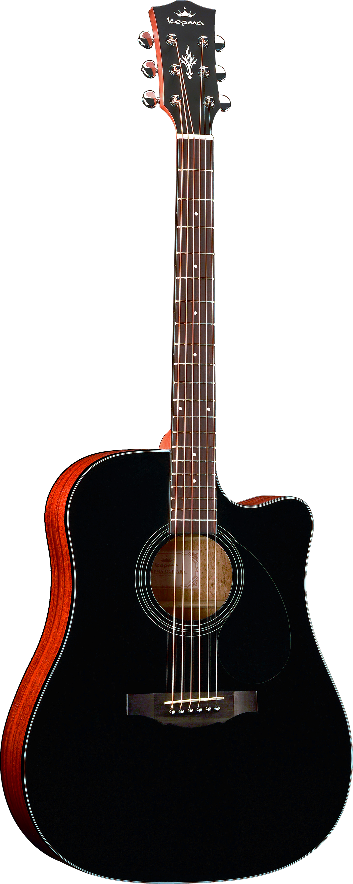 KEPMA GUITARS PLYTONE SERIES - EDC+ DREADNOUGHT BLACK