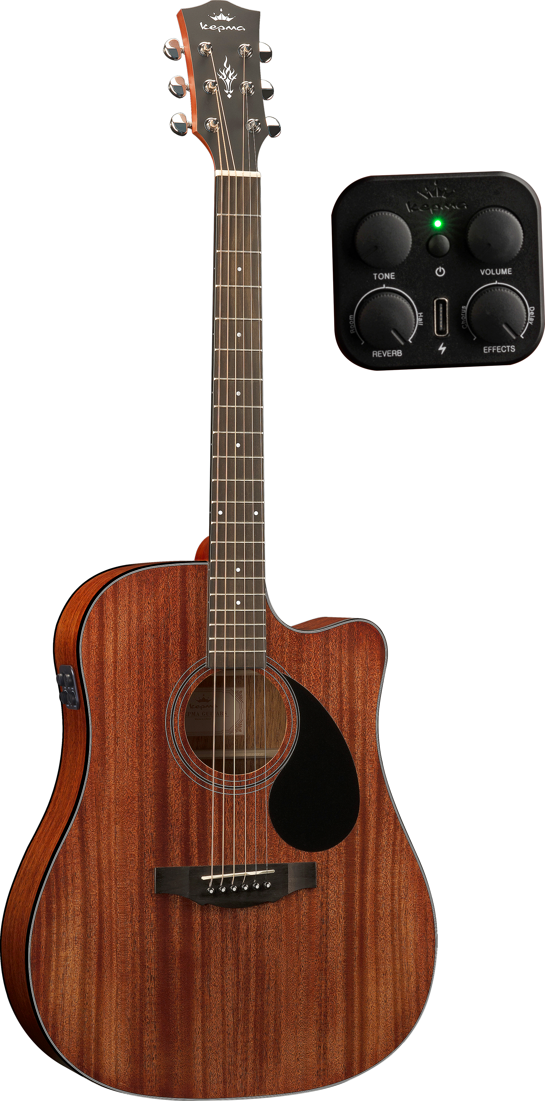 KEPMA GUITARS PLYTONE SERIES - EDCE+ K10 DREADNOUGHT WALNUT