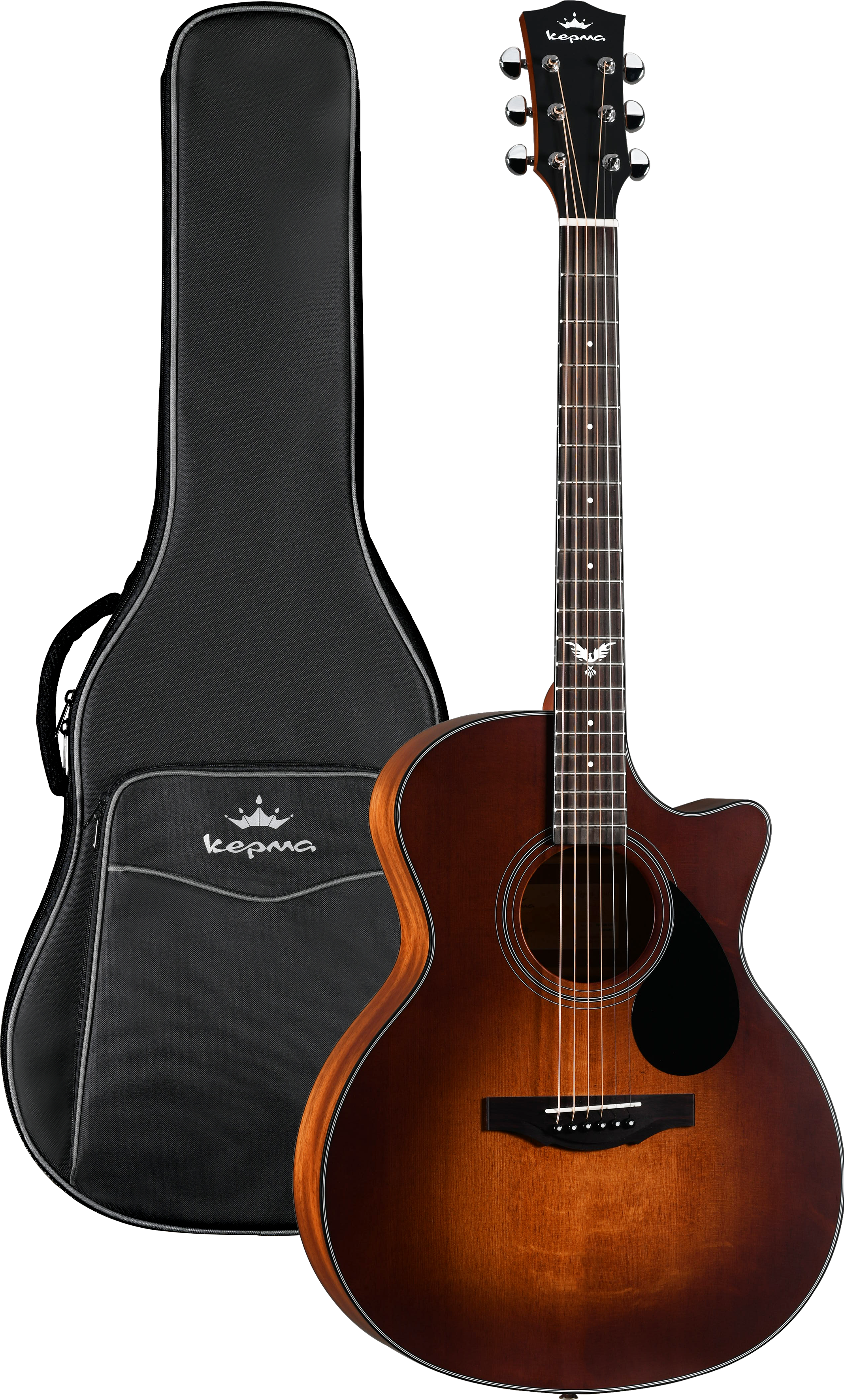 KEPMA GUITARS SOLID TOP SERIES - F0-B GRAND AUDITORIUM VINTAGE BURST