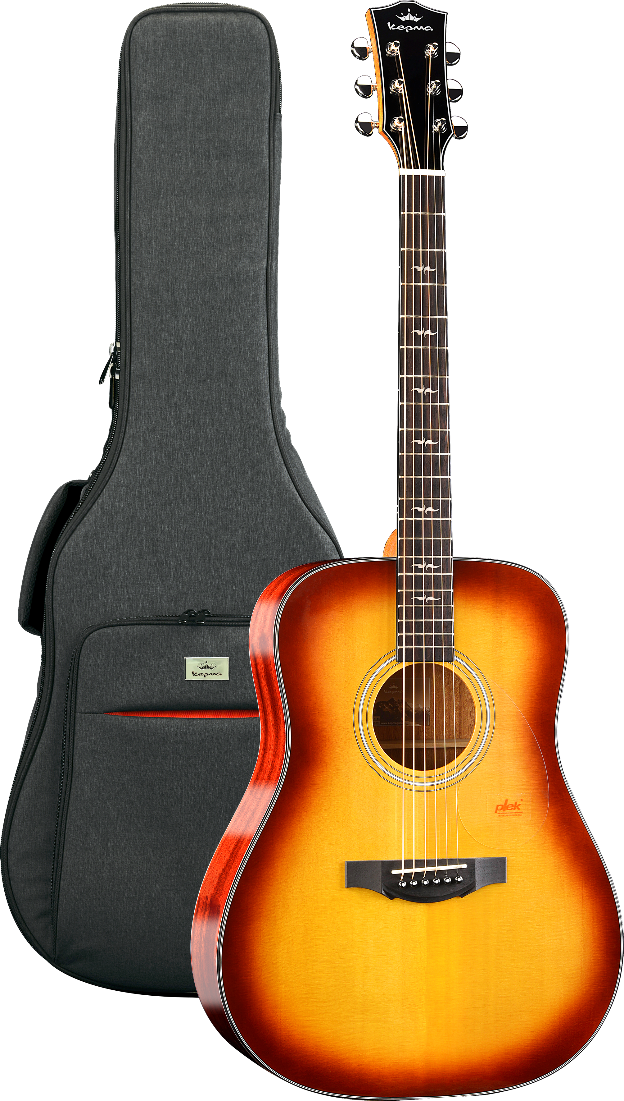 KEPMA GUITARS SOLID TOP SERIES - F1 DREADNOUGHT CHERRY BURST