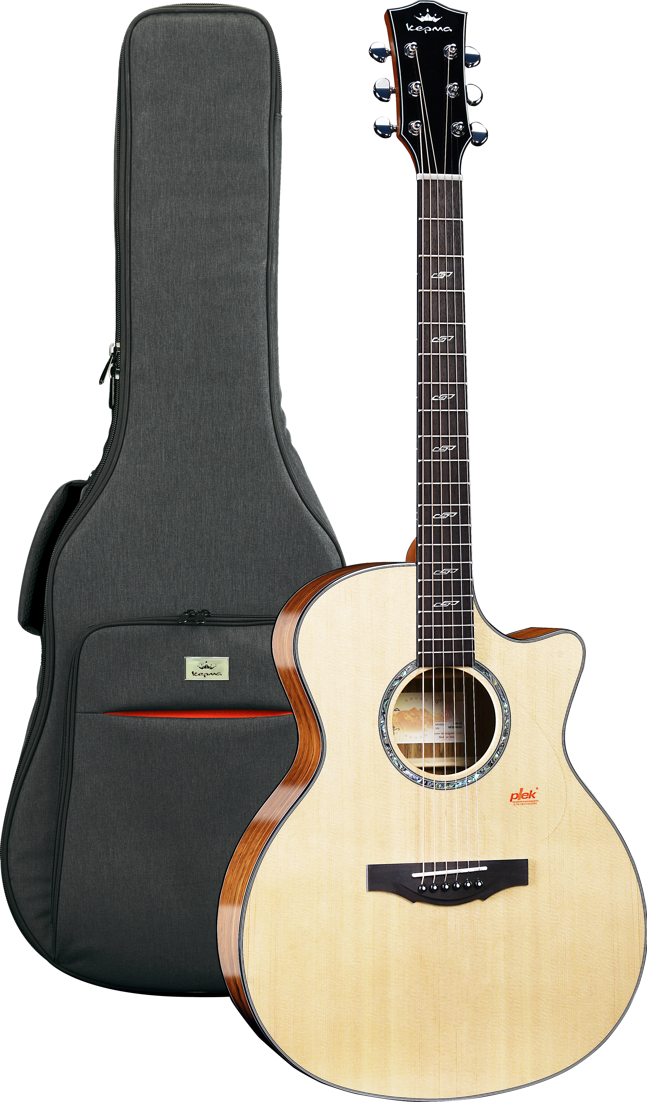 KEPMA GUITARS SOLID TOP SERIES - F2S GRAND AUDITORIUM NATURAL