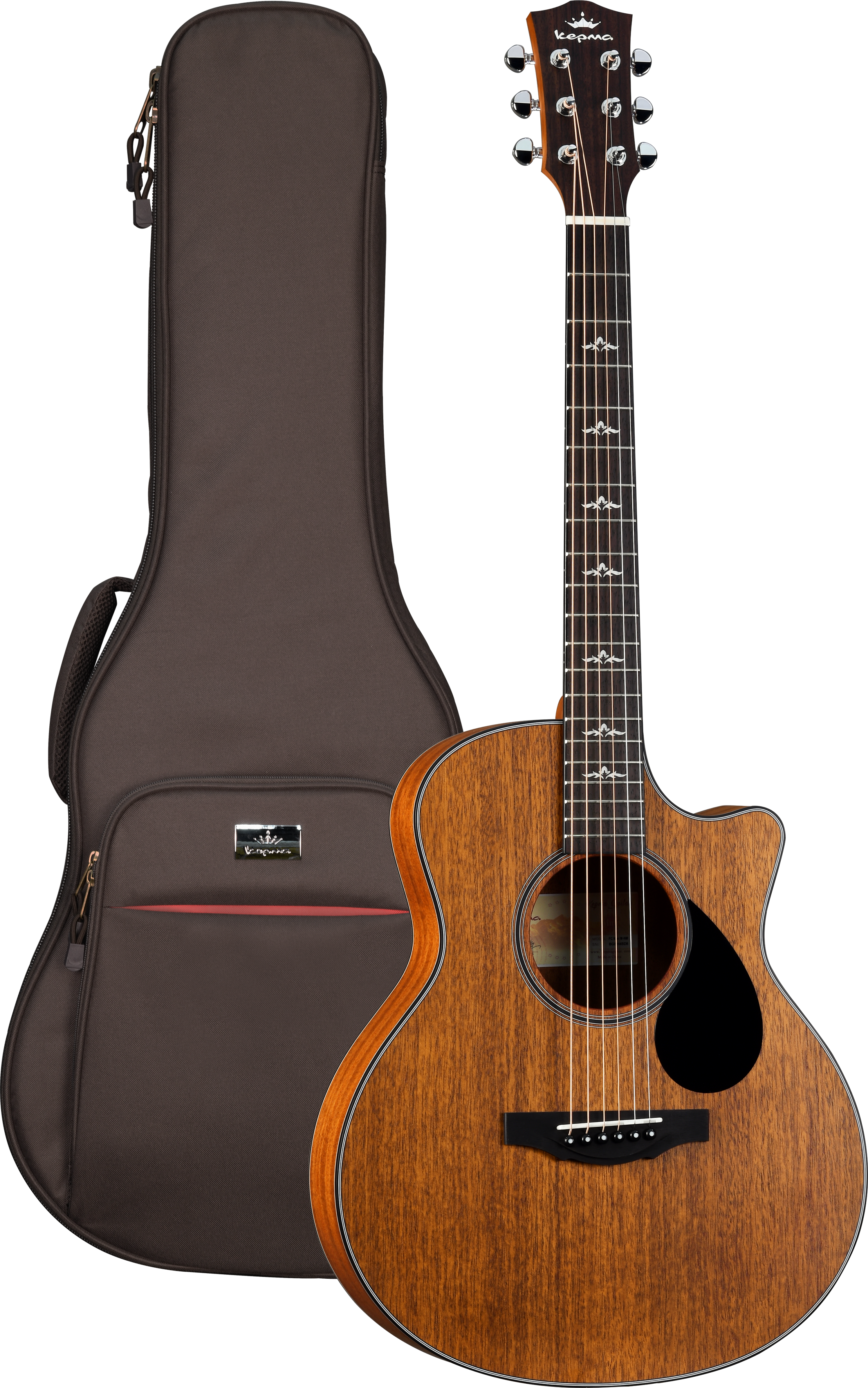 KEPMA GUITARS TRAVEL SERIES - FC MINI MAHOGANY TOP AND BODY